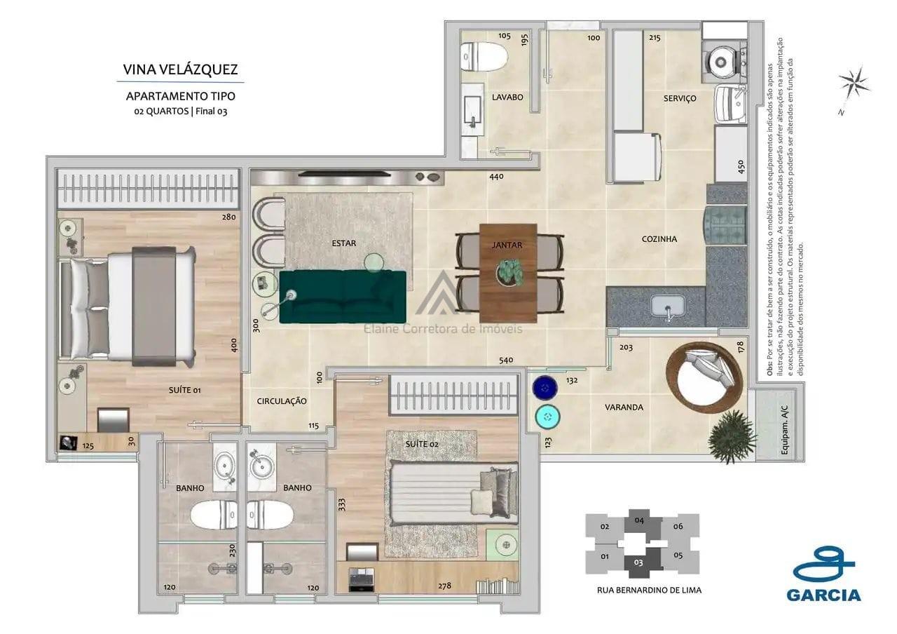 Apartamento, 2 quartos, 75 m² - Foto 4