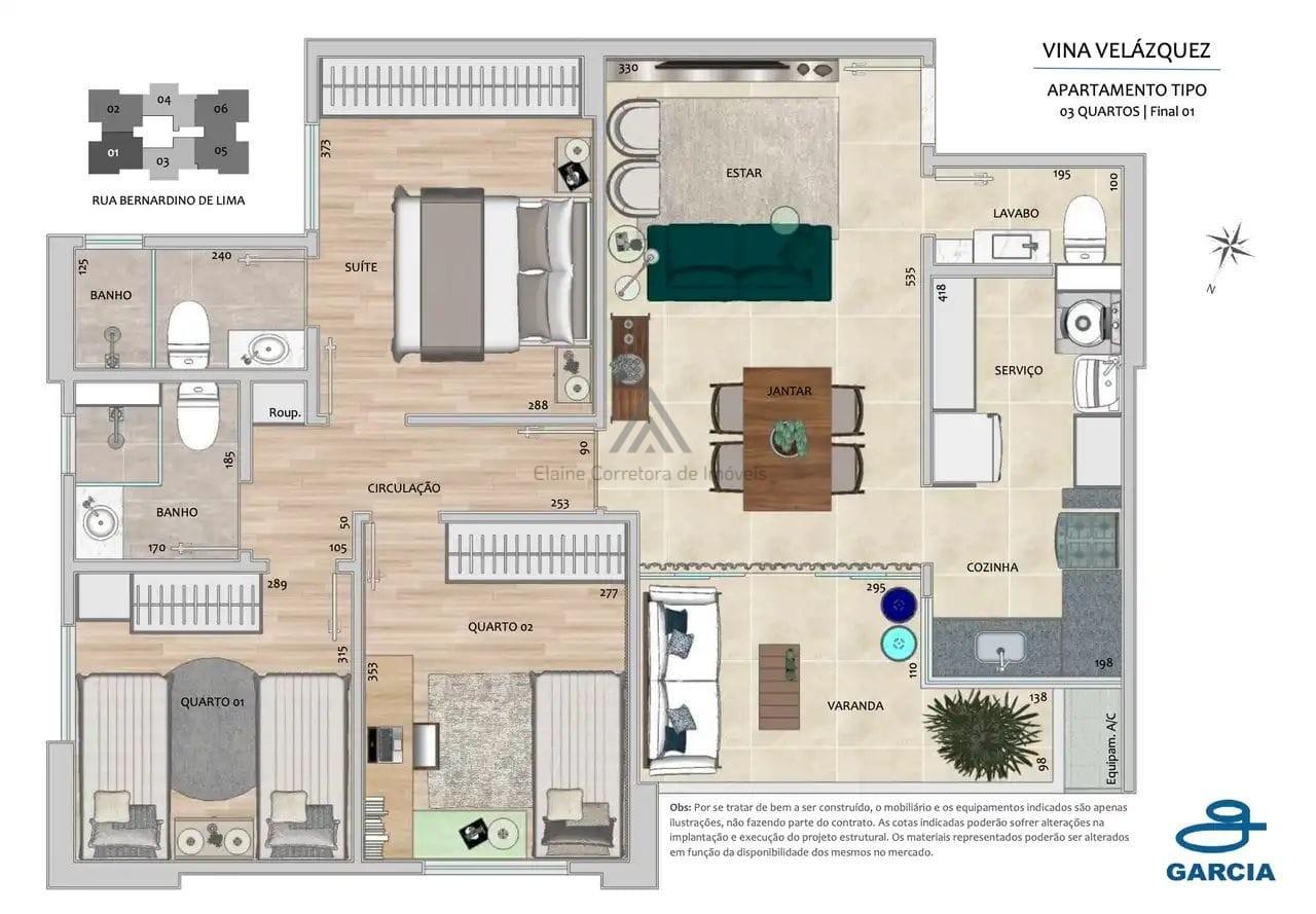 Apartamento, 3 quartos, 85 m² - Foto 3